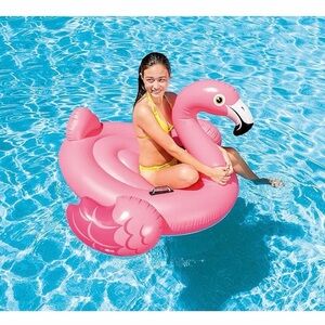 Vibrant Pink Flamingo Pool Float